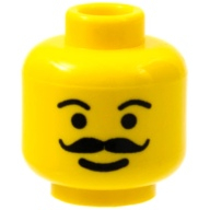 Lego destička 1x1 se svorkou (úchytem) svisle, tmavě červená (6359695)